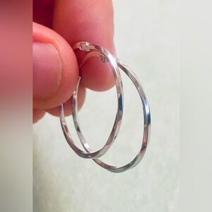 Silver 925 Hoop Earrings